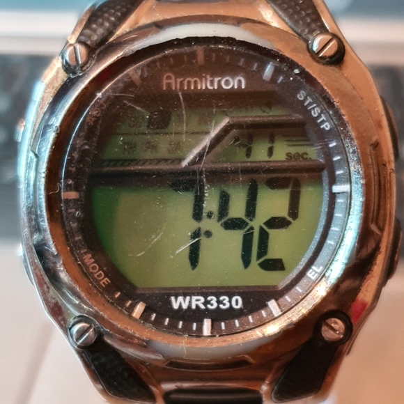 Armitron Other - 10/$20 Armitron All Sport 40/8125 Silver/Black Digital Alarm Chrono Men's Watch